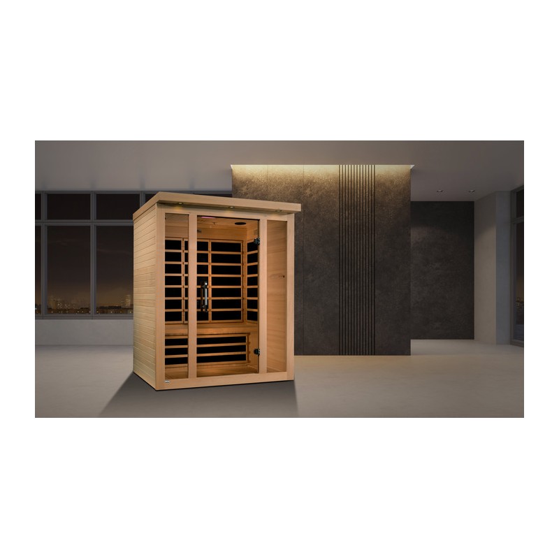 Villa 3-person Ultra Low EMF FAR Infrared Sauna - (DYN-6315-02 Elite)