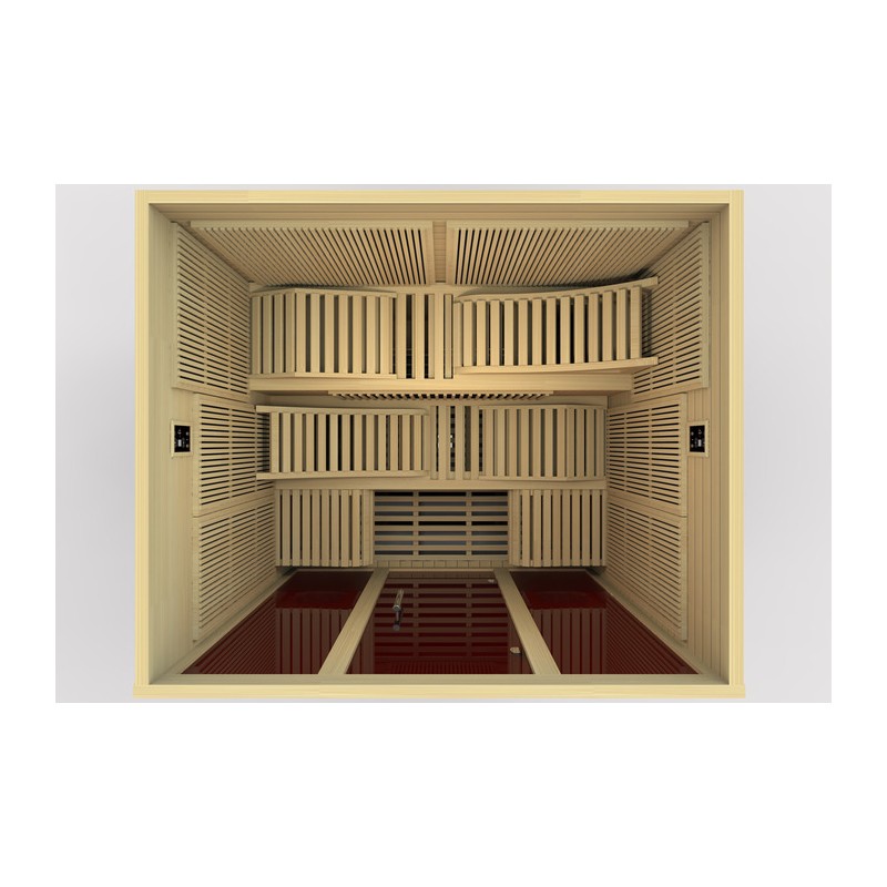 Monaco 6-person Ultra Low EMF FAR Infrared Sauna - (DYN-6996-01 Elite)