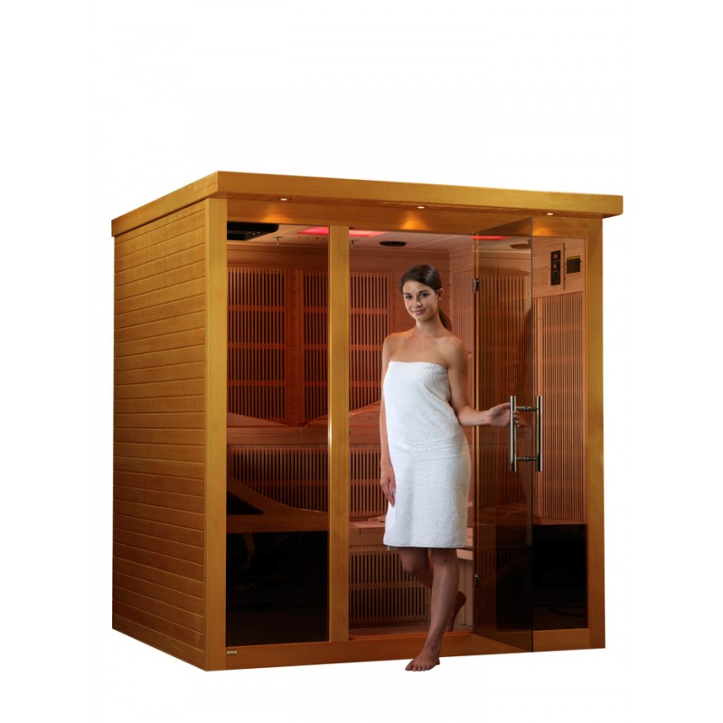 Monaco 6-person Ultra Low EMF FAR Infrared Sauna - (DYN-6996-01 Elite)