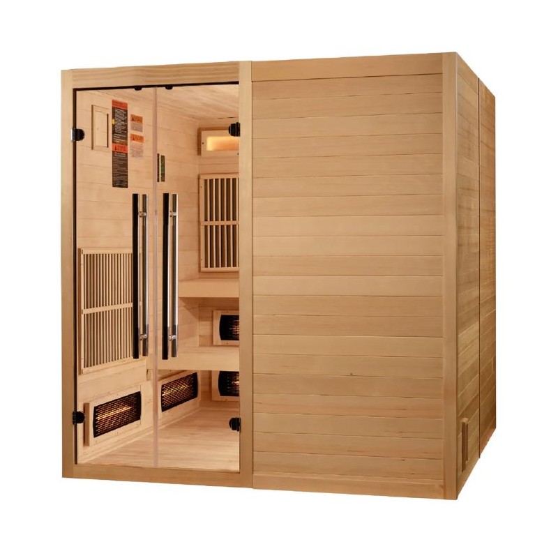 Golden Designs 2025 Toledo 6 Per Hybrid Sauna - (GDI-8360-01)