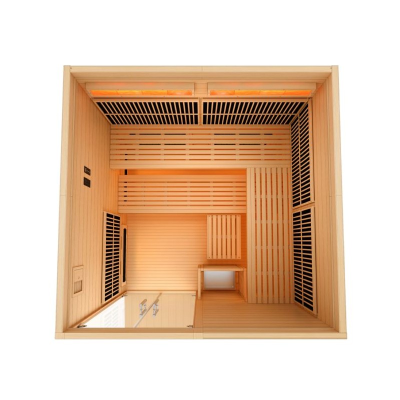 Golden Designs 2025 Toledo 6 Per Hybrid Sauna - (GDI-8360-01)