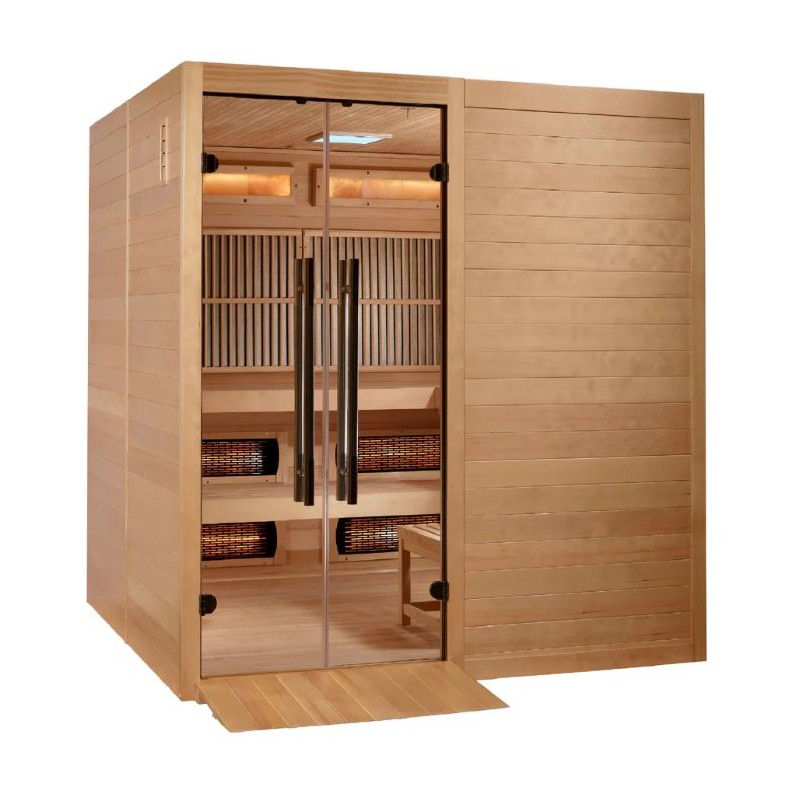 Golden Designs 2025 Toledo 6 Per Hybrid Sauna - (GDI-8360-01)