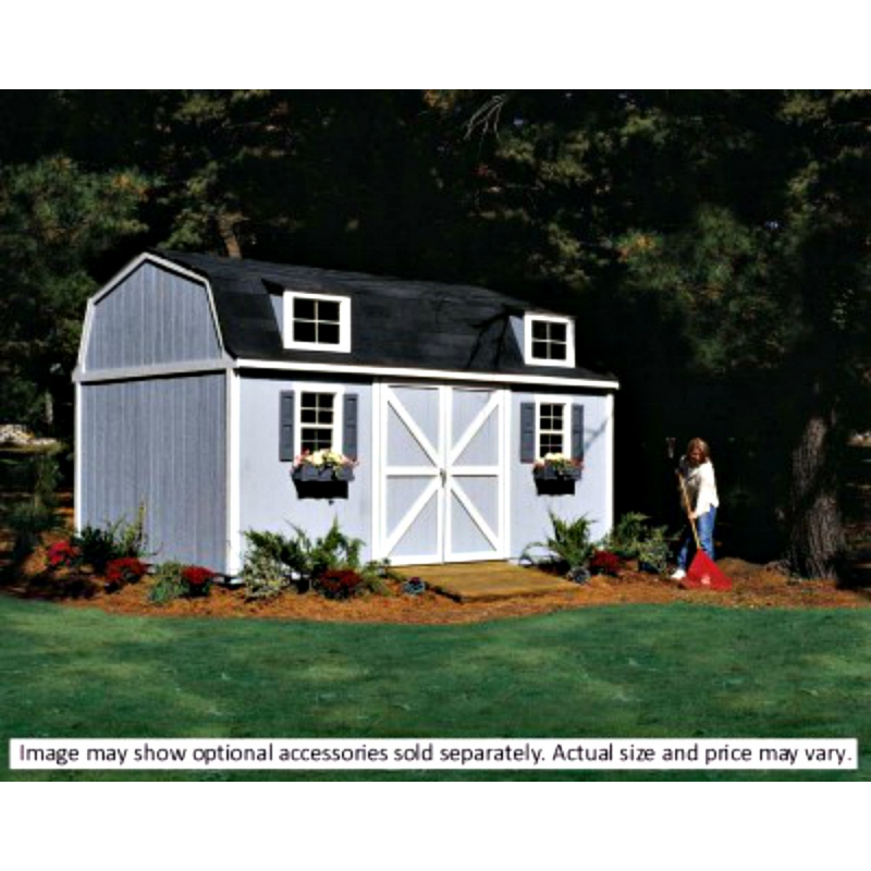 Handy Home Berkley 10x18 Wood Storage Shed Kit (18423-9)