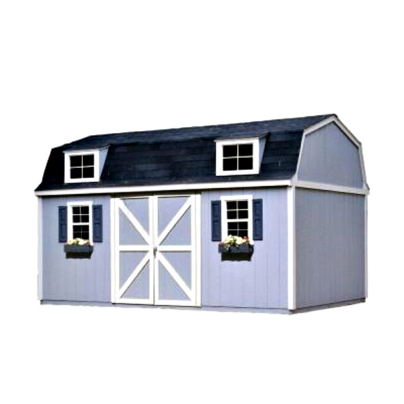 Handy Home Berkley 10x18 Wood Storage Shed w/ Floor (18424-6)