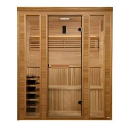 Golden Designs Engelberg 4 - 6 Person Traditional Steam Sauna - Pacific Premium Clear Cedar (GDI-7060-01)