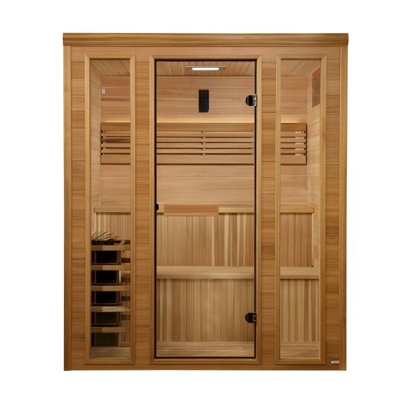 Golden Designs Engelberg 4 - 6 Person Traditional Steam Sauna - Pacific Premium Clear Cedar (GDI-7060-01)