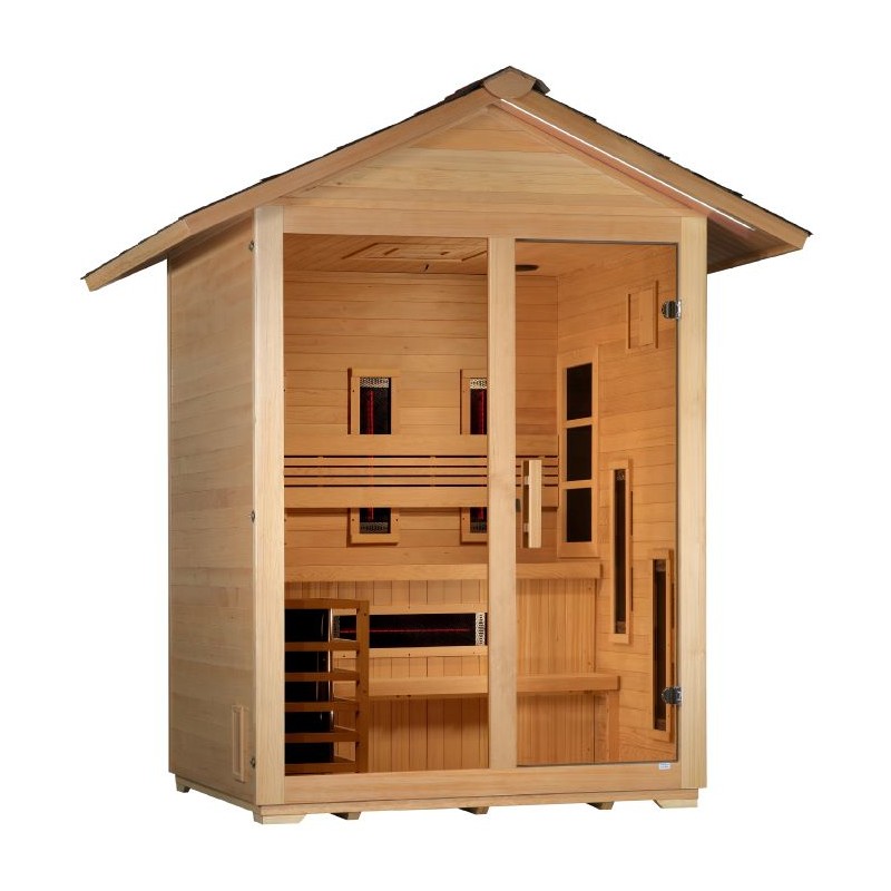 Golden Designs Carinthia 3 Person Hybrid Outdoor Sauna (GDI-8123-01)