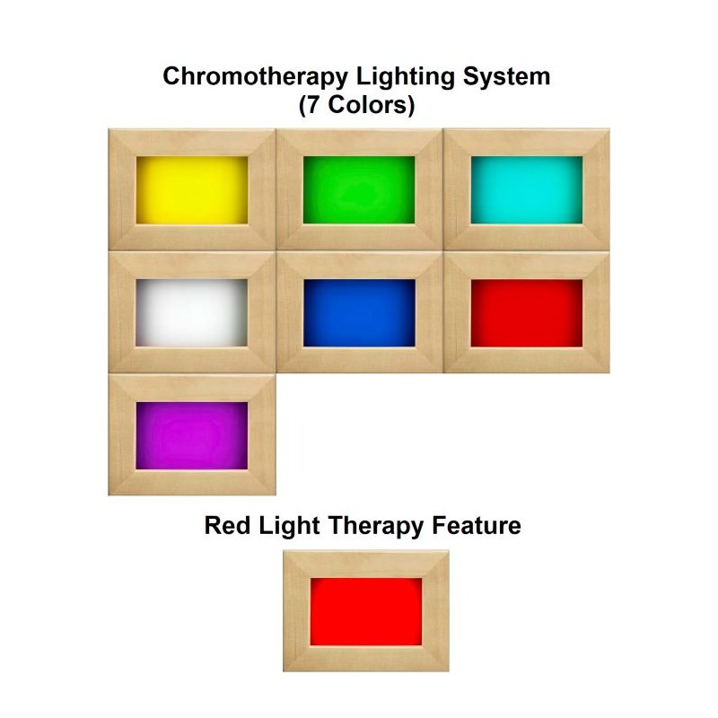 Golden Designs 3-Person Sauna with Himalayan Salt Bar - (GDI-8035-03)