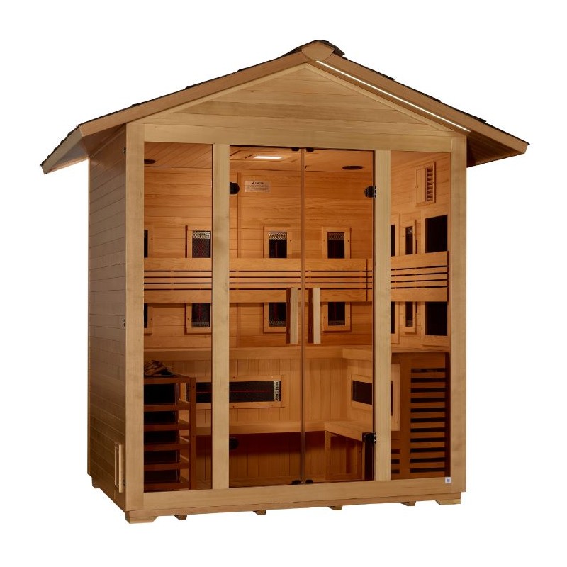 Golden Designs Gargellen 5 Person Hybrid Sauna (GDI-8125-01)
