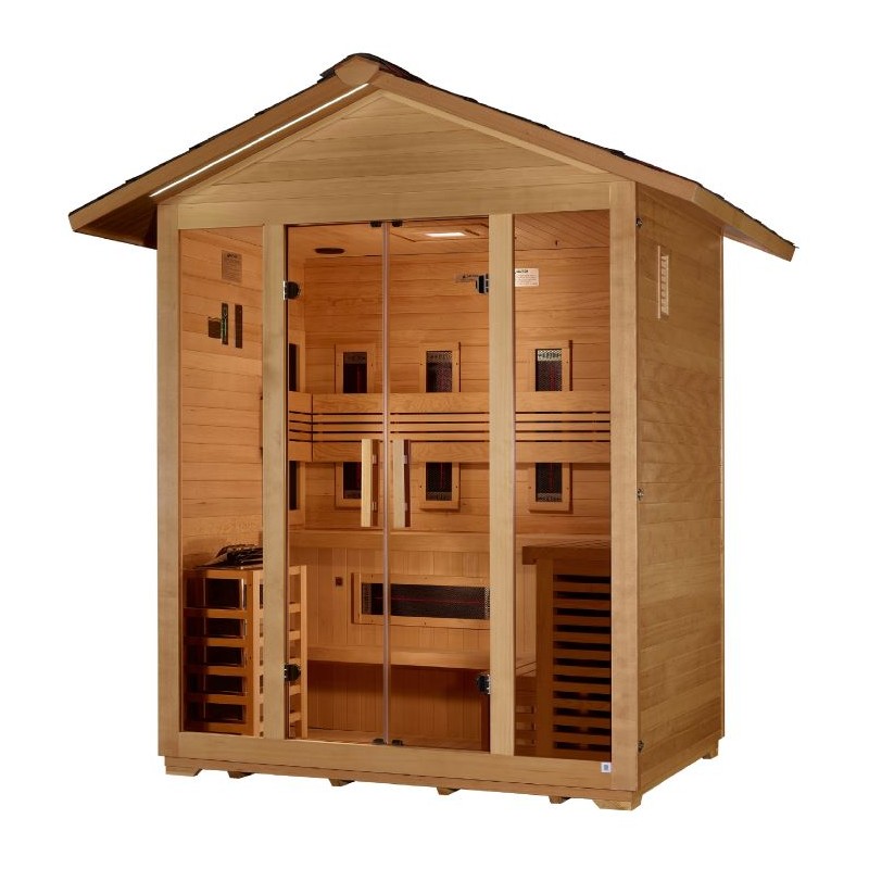 Golden Designs Gargellen 5 Person Hybrid Sauna (GDI-8125-01)