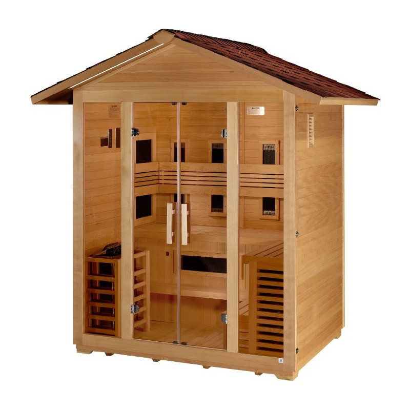 Golden Designs Gargellen 5 Person Hybrid Sauna (GDI-8125-01)