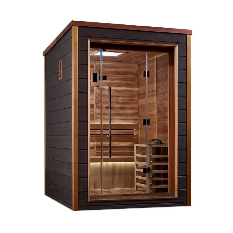 Golden Designs Narvik 2 Person Outdoor Traditional Sauna (GDI-8202-01)