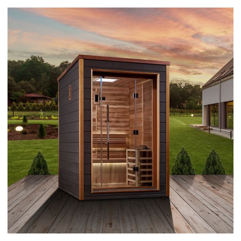 Golden Designs Narvik 2 Person Outdoor Traditional Sauna (GDI-8202-01)