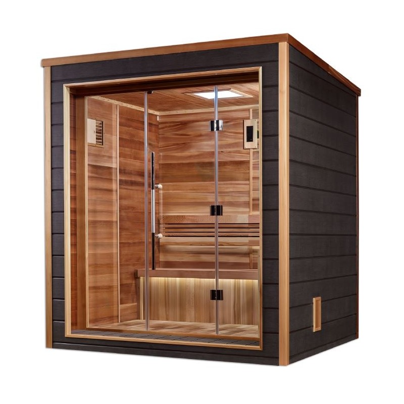 Golden Designs Drammen 3Person Outdoor Traditional Sauna (GDI-8203-01)