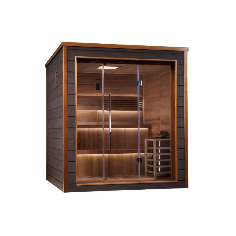 Golden Designs Bergen 6 Person Outdoor Traditional Sauna (GDI-8206-01)