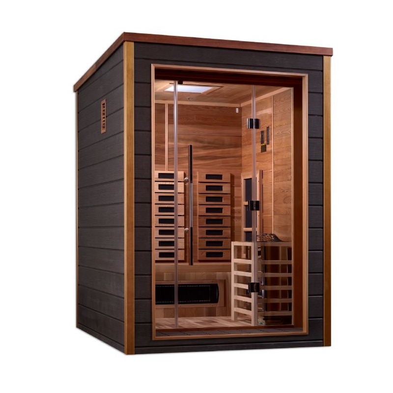 Golden Designs Nora 2 Person Hybrid Outdoor Sauna (GDI-8222-01)