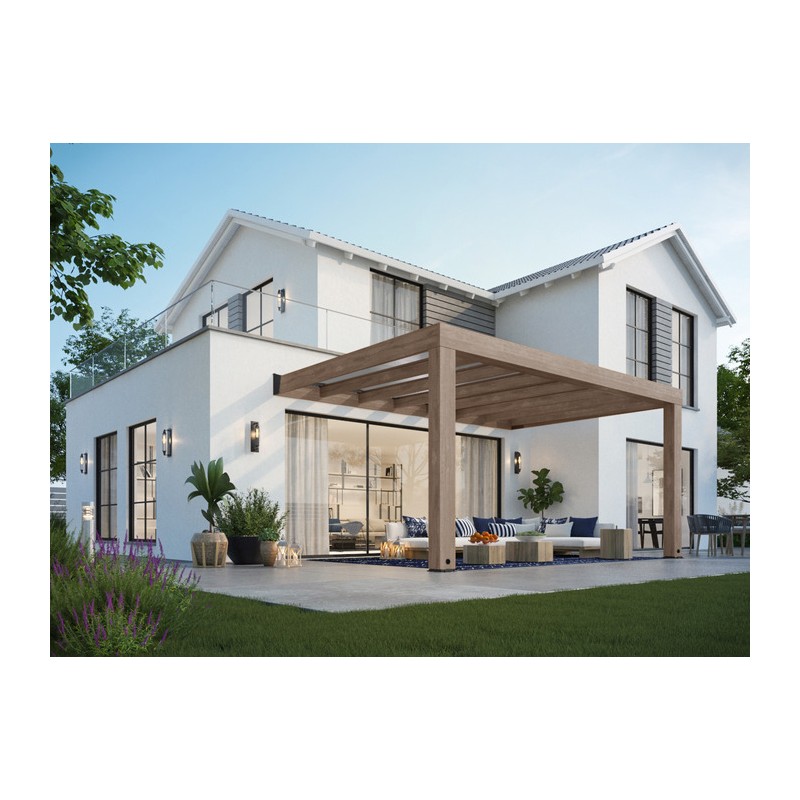 Palram - Canopia Helsinki 10' x 15'  Patio Cover - Brown/Light Gray (HG9264)