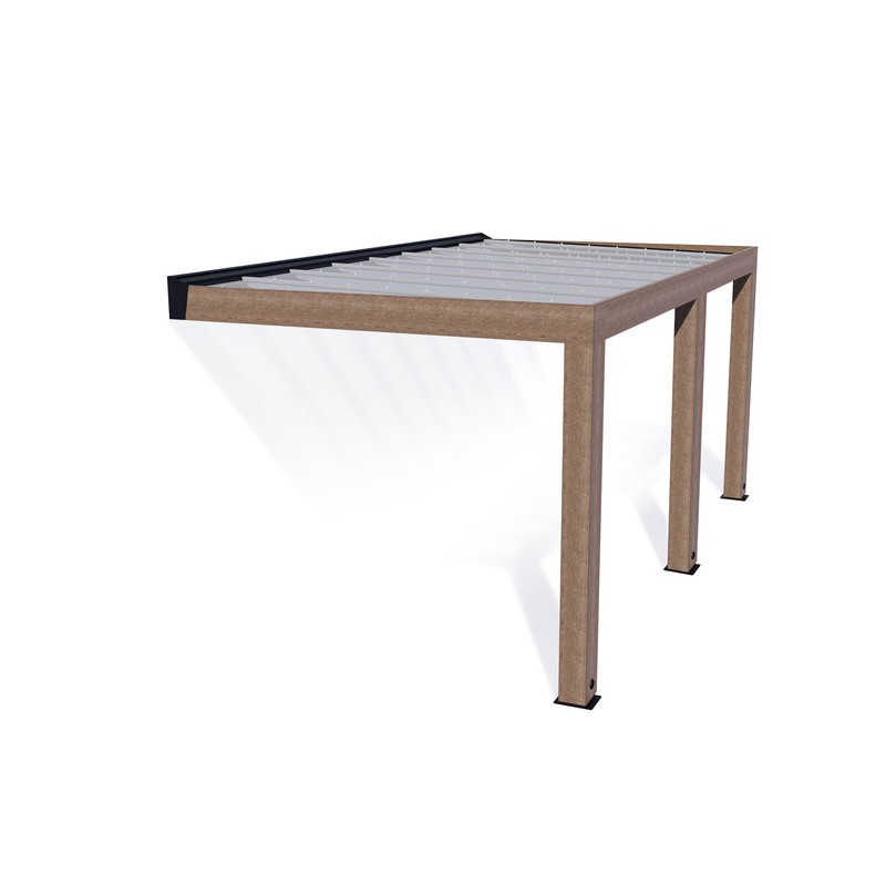 Palram - Canopia Helsinki 10' x 18'  Patio Cover - Brown/Light Gray (HG9263)