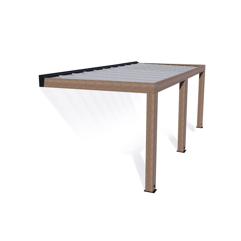 Palram - Canopia Helsinki 10' x 22' Patio Cover - Brown/Light Gray (HG9267)