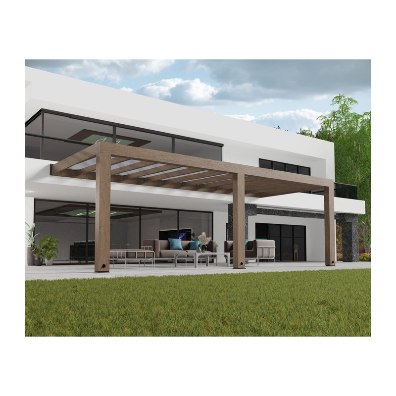 Palram - Canopia Helsinki 10' x 24' Patio Cover - Brown/Light Gray (HG9268)