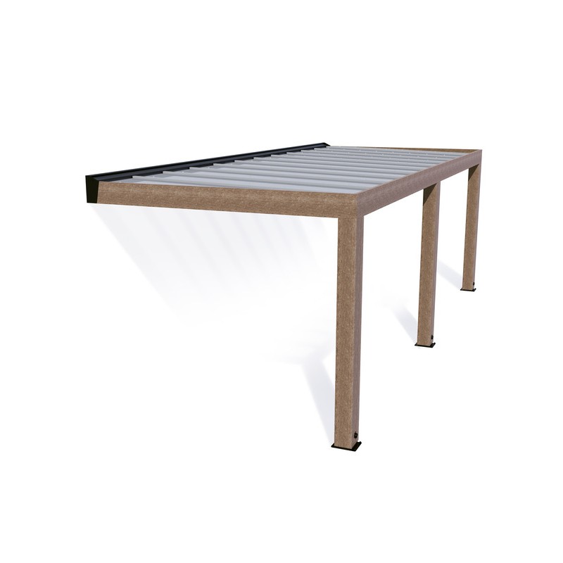 Palram - Canopia Helsinki 10' x 24' Patio Cover - Brown/Light Gray (HG9268)