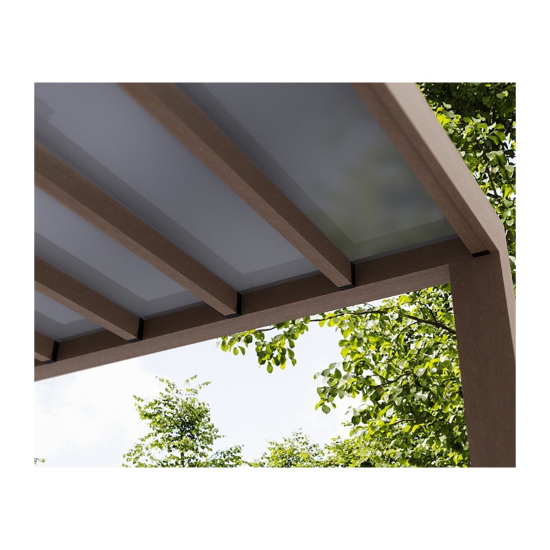 Palram - Canopia Helsinki 10x28 Patio Cover - Brown/L. Gray (HG9268)