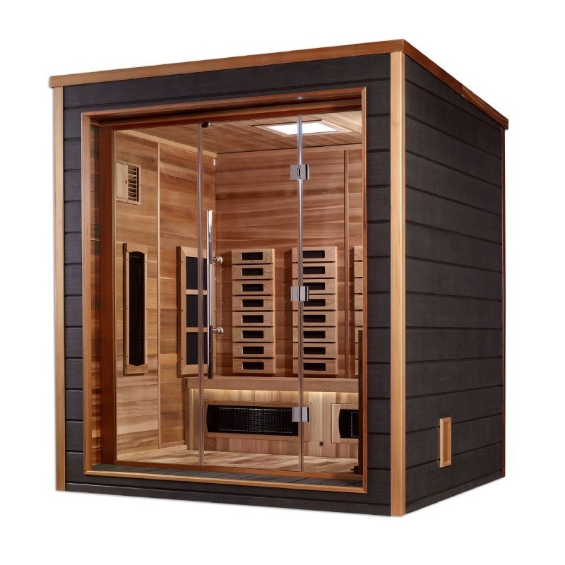 Golden Designs Visby 3 Person Hybrid Outdoor Sauna (GDI-8223-01)