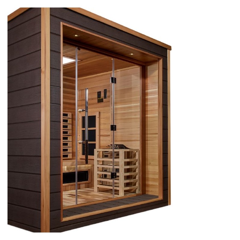 Golden Designs Visby 3 Person Hybrid Outdoor Sauna (GDI-8223-01)