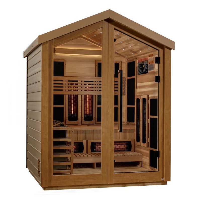 Golden Designs Loviisa 3 Person Hybrid Outdoor Sauna (GDI-8523-01)
