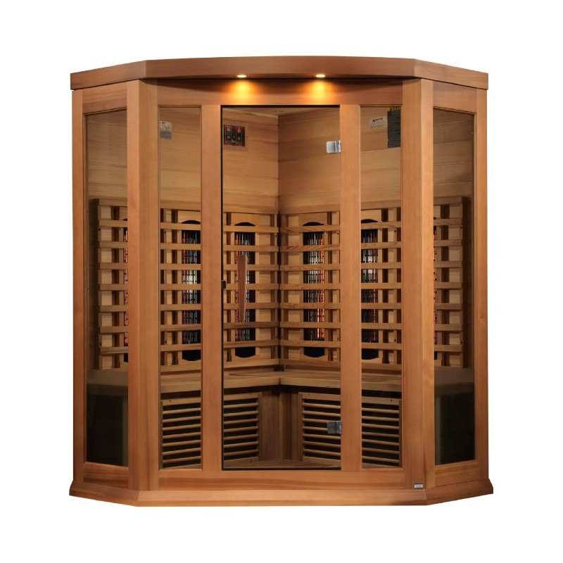 Maxxus 3-Person Corner Full Infrared Sauna  (MX-M356-01-FS CED)
