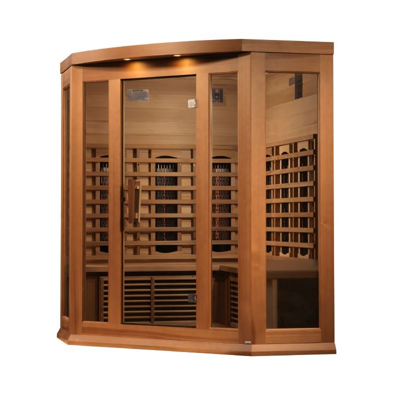 Maxxus 3-Person Corner Full Infrared Sauna  (MX-M356-01-FS CED)