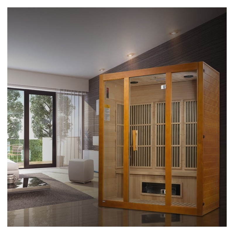 Maxxus 3-Person Low EMF (Under 8MG) FAR Infrared Sauna - (MX-J306-02S)