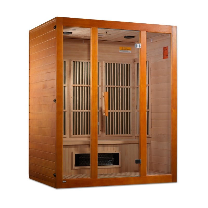 Maxxus 3-Person Low EMF (Under 8MG) FAR Infrared Sauna - (MX-J306-02S)