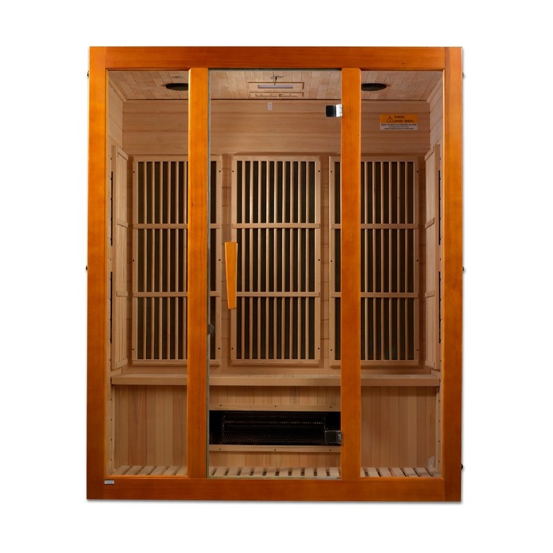 Maxxus 3-Person Low EMF (Under 8MG) FAR Infrared Sauna - (MX-J306-02S)