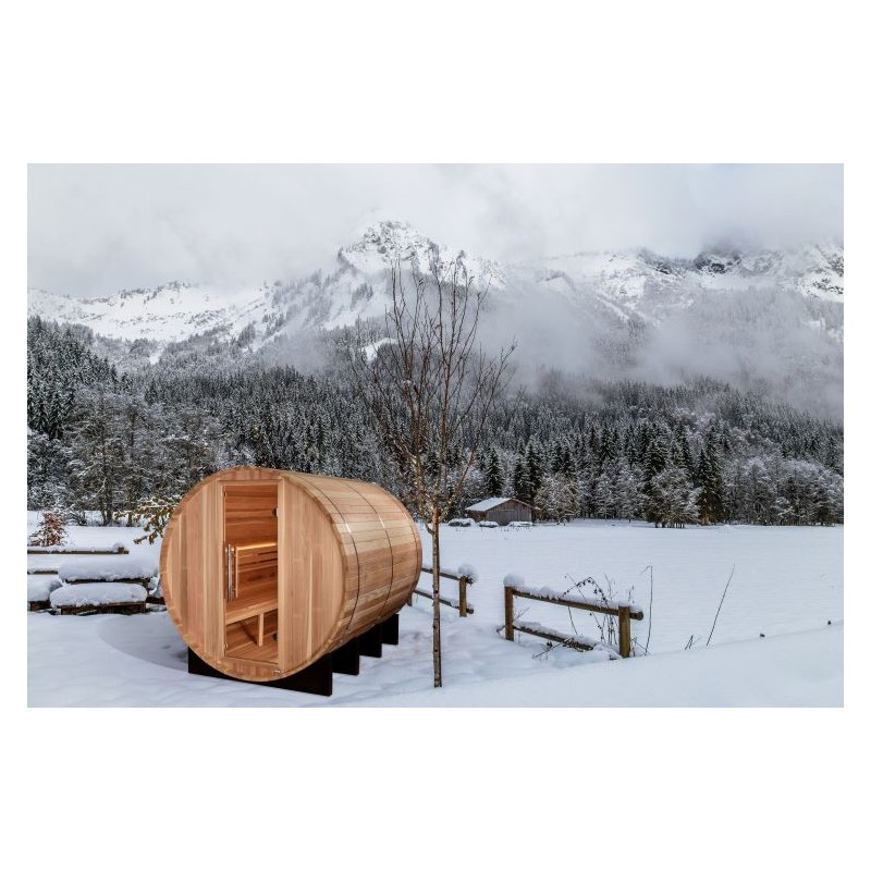 Golden Designs Klosters Barrel Traditional Sauna (GDI-B006-01)