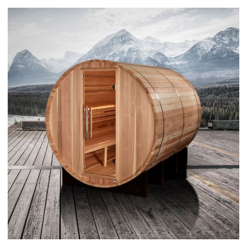 Golden Designs Klosters Barrel Traditional Sauna (GDI-B006-01)