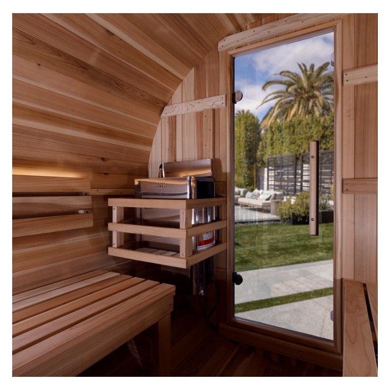 Golden Designs Zurich Barrel Traditional Sauna (GDI-B024-01)