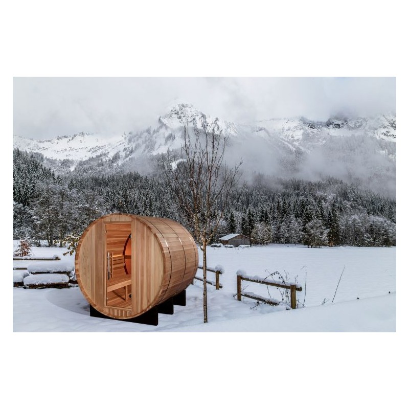 Golden Designs Zurich Barrel Traditional Sauna (GDI-B024-01)