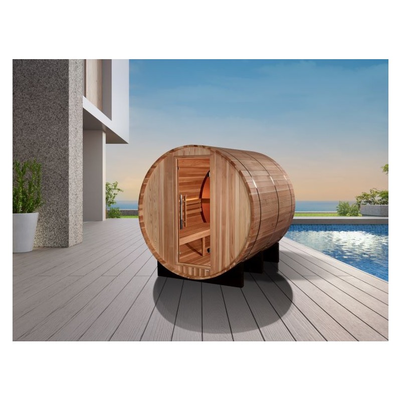 Golden Designs Zurich Barrel Traditional Sauna (GDI-B024-01)