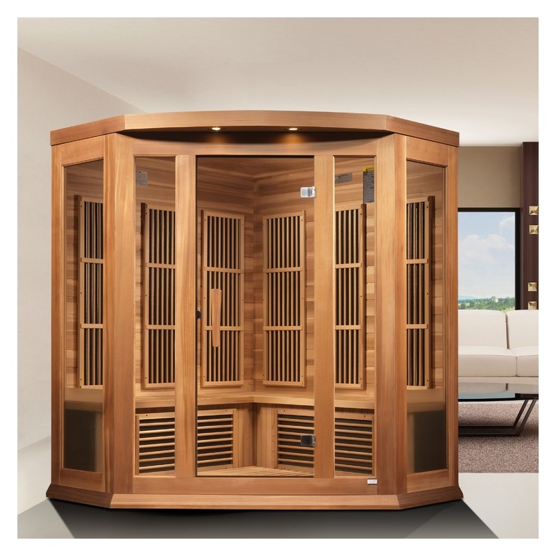 Maxxus 3-Person Corner Low EMF (Under 8MG) FAR Sauna