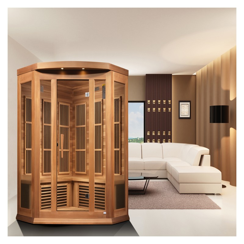 Maxxus 3-Person Corner Low EMF (Under 8MG) FAR Sauna