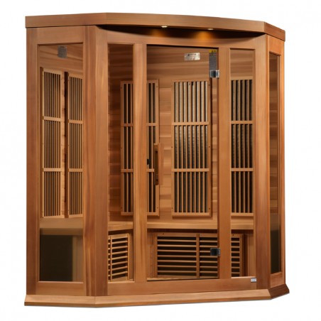 Maxxus 3-Person Corner Low EMF (Under 8MG) FAR Sauna - (MX-K356-01 CED) Maxxus 3-Person Corner Low EMF (Under 8MG) FAR Sauna - (MX-K356-01 CED)