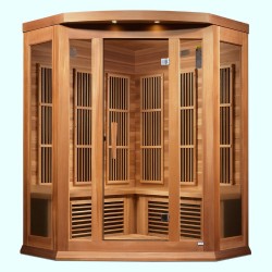 Maxxus 3-Person Corner Low EMF (Under 8MG) FAR Sauna - (MX-K356-01 CED)