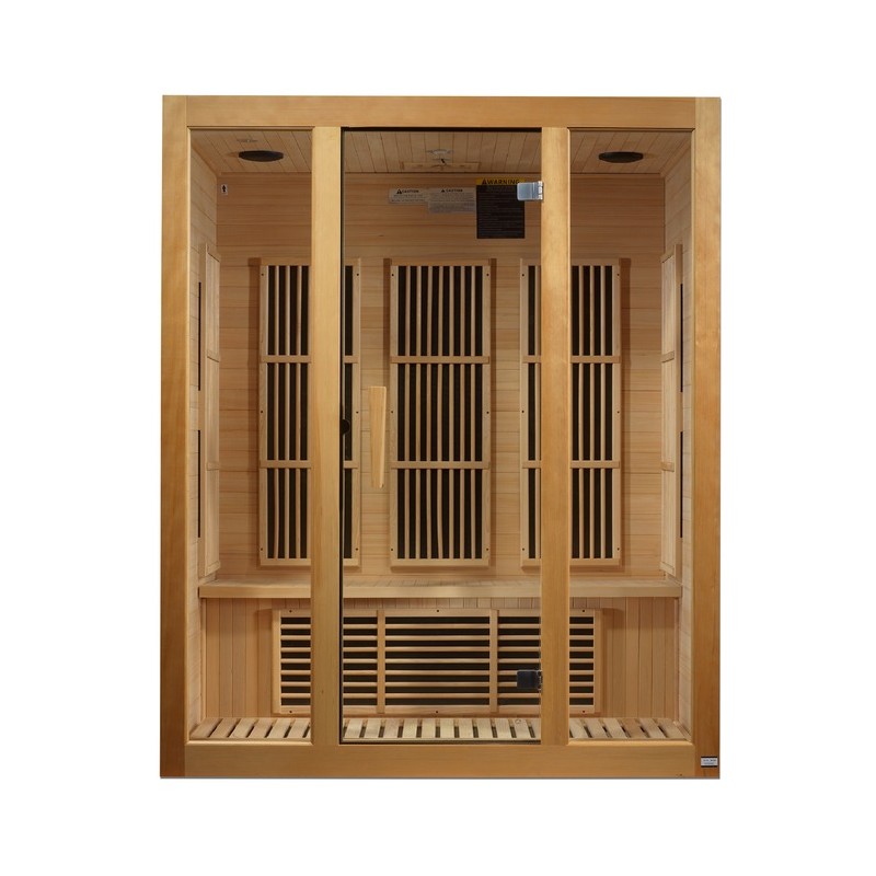 Maxxus Sauna Bellevue 3-Person Near Zero EMF FAR Infrared Sauna (MX-J306-01-ZF)