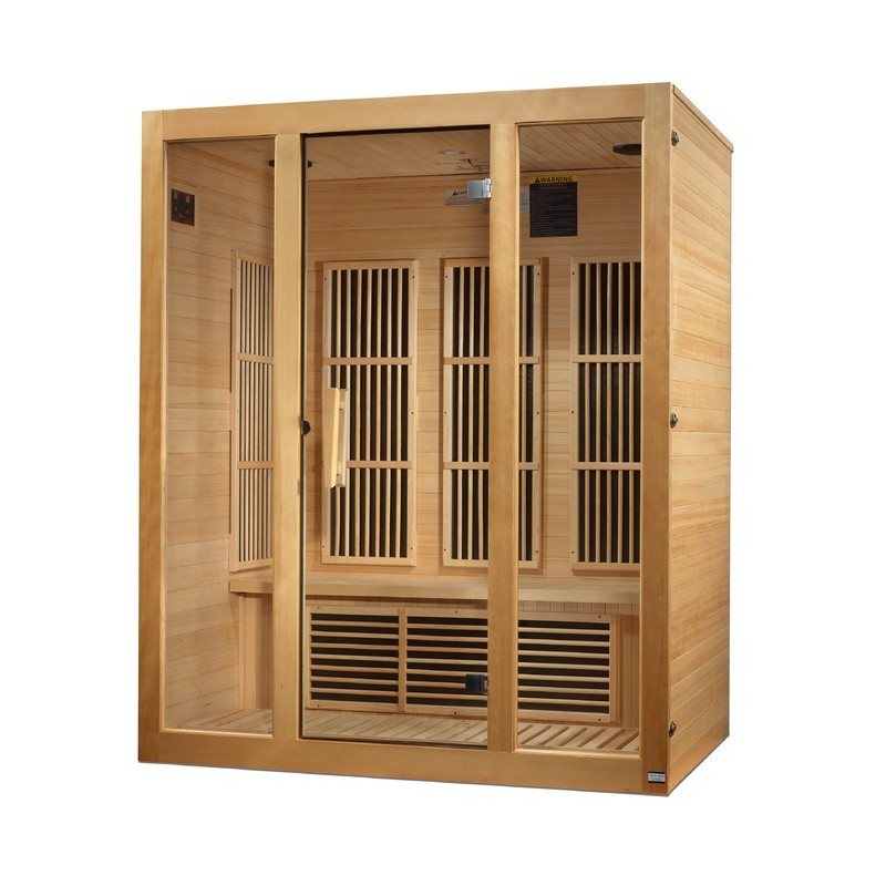 Maxxus Sauna Bellevue 3-Person Near Zero EMF FAR Infrared Sauna (MX-J306-01-ZF)