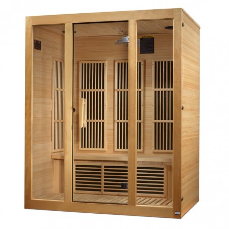 Maxxus Sauna Bellevue 3-Person Near Zero EMF FAR Infrared Sauna (MX-J306-01-ZF) Maxxus Sauna Bellevue 3-Person Near Zero EMF FAR Infrared Sauna (MX-J306-01-ZF)