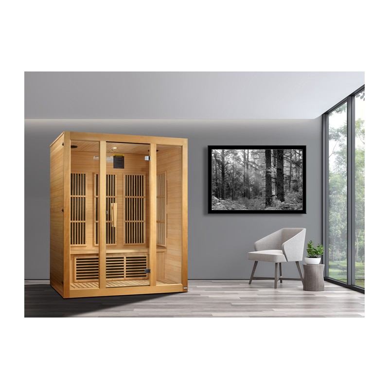 Bellevue 3-Person Near Zero EMF FAR Infrared Sauna (MX-J306-01-ZF)