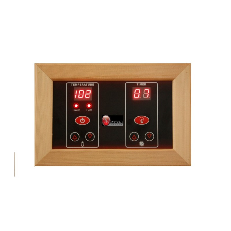 Maxxus 3-Pax Corner Near Zero EMF FAR Infrared Sauna (MX-K356-01-ZF)