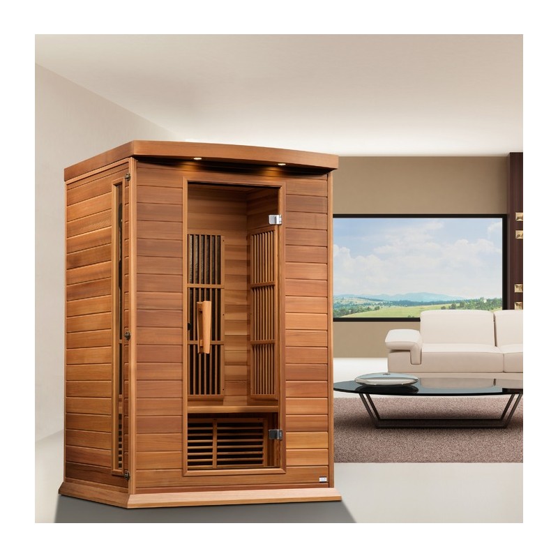 Maxxus 2-Person Near Zero EMF FAR Infrared Sauna (MX-K206-01-ZF CED)