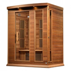 Maxxus Sauna 3-Person Near Zero EMF FAR Infrared Sauna (MX-K306-01-ZF CED)